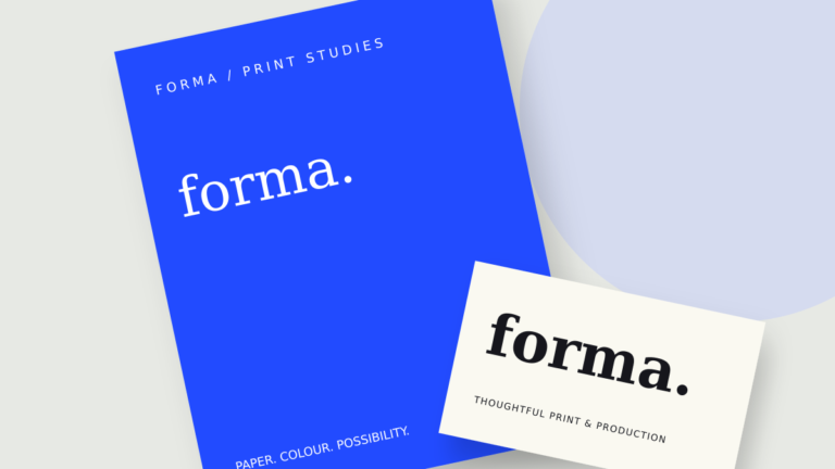 Illustrative print and stationery samples