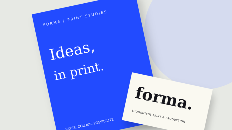 Illustrative print and stationery samples