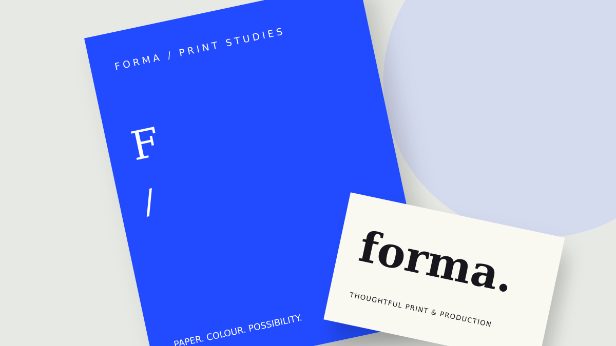 Illustrative print and stationery samples