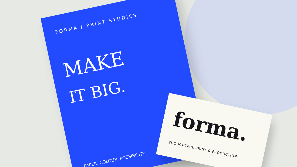 Illustrative print and stationery samples