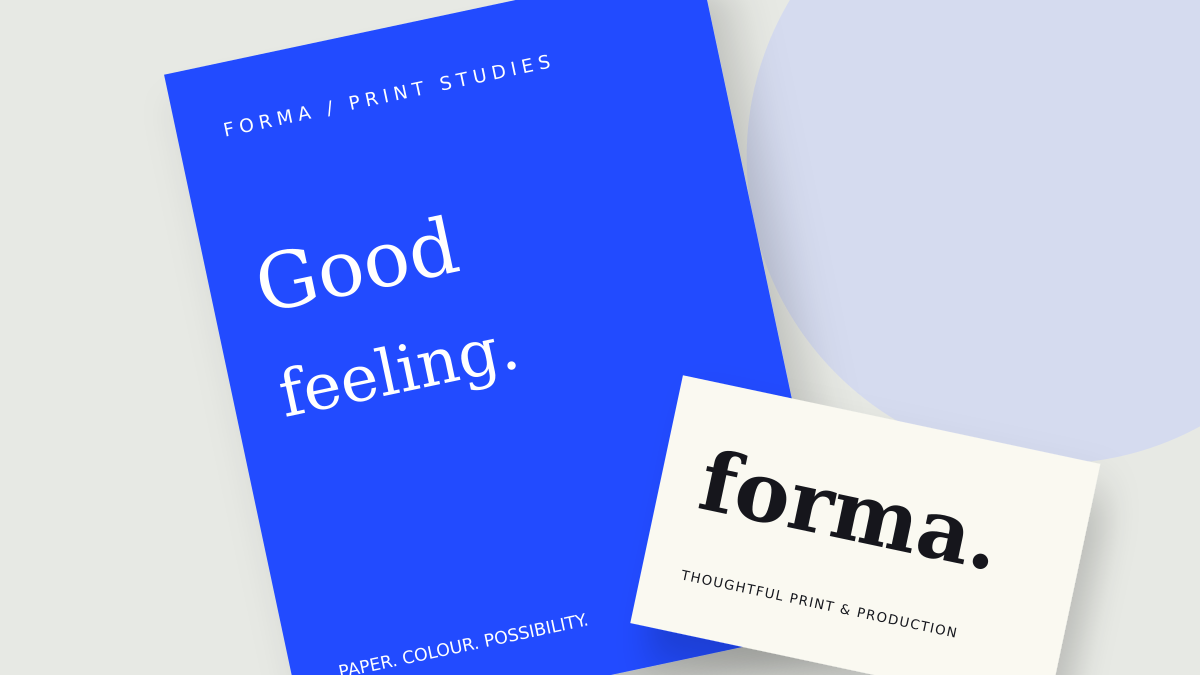 Illustrative print and stationery samples